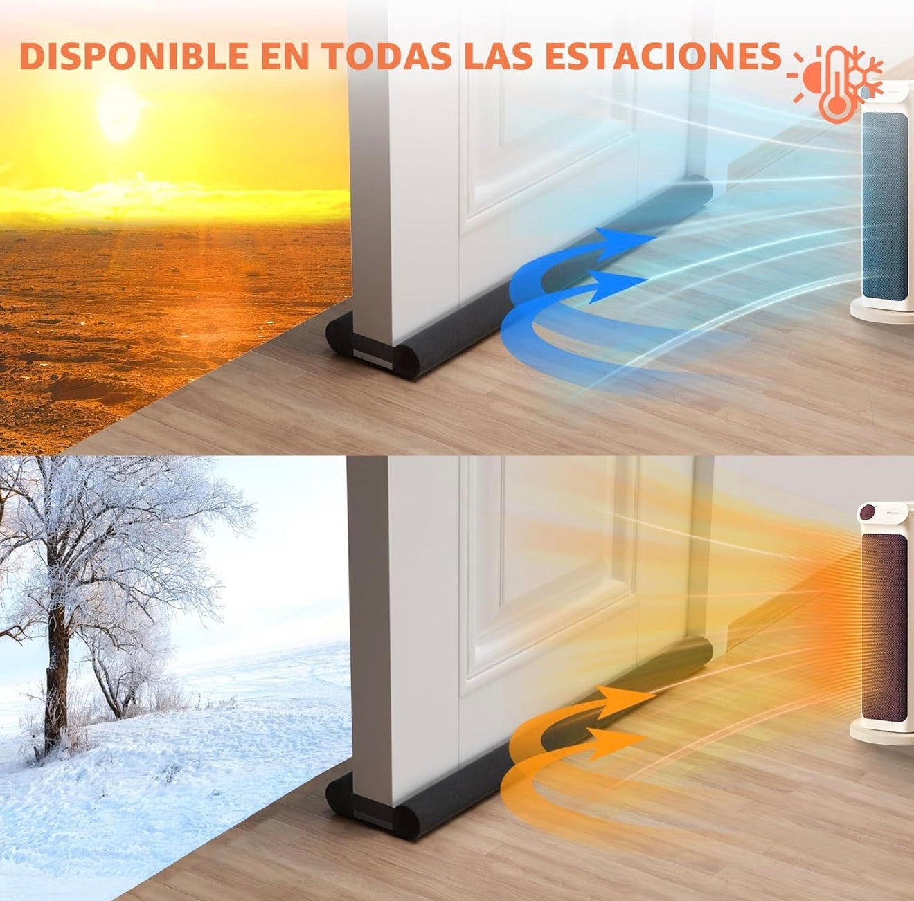 Dile adiós a esos insectos, polvo y basura de tu hogar con este Tope de puertas.